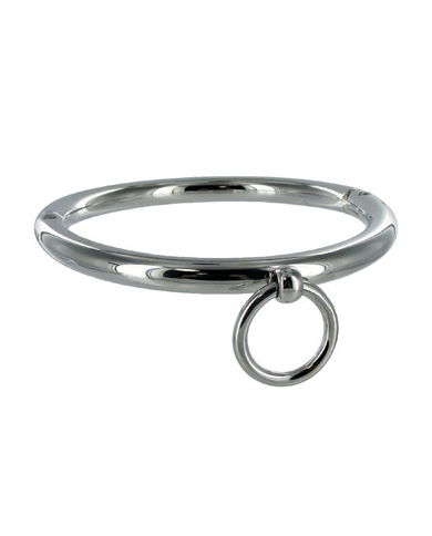 METAL HARD BDSM COLLAR CON ARGOLLA 18CM