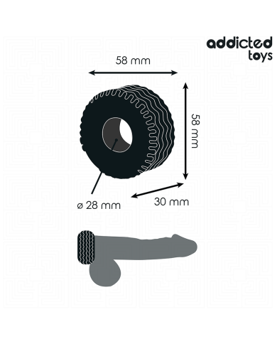 ADDICTED TOYS ANILLO PARA EL PENE EXTRA GRUESO ADDICTED TOYS ANILLO PARA EL PENE EXTRA GRUESO