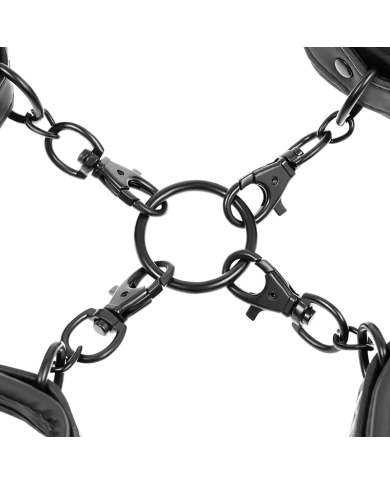 FETISH SUBMISSIVE SET ESPOSAS MANOS Y TOBILLOS CON FORRO DE NEOPRENO