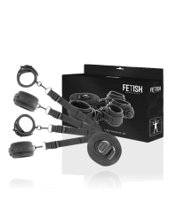 FETISH SUBMISSIVE SET DE ESPOSAS Y ATADURAS CON FORRO DE NEOPRENO