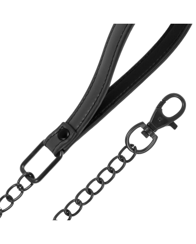 FETISH SUBMISSIVE COLLAR CON CADENA CON FORRO DE NEOPRENO