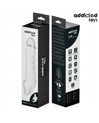 ADDICTED TOYS FUNDA PARA EL PENE TRANSPARENTE TALLA S 23 CM ADDICTED TOYS FUNDA PARA EL PENE TRANSPARENTE TALLA S 23 CM