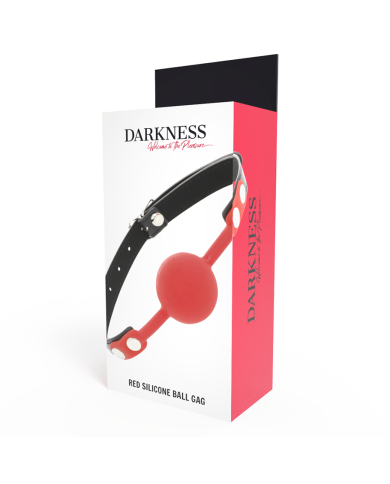 DARKNESS MORDAZA SILICONA ROJO