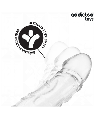 ADDICTED TOYS EXTENSOR PARA EL PENE TRANSPARENTE 27 CM ADDICTED TOYS EXTENSOR PARA EL PENE TRANSPARENTE 27 CM