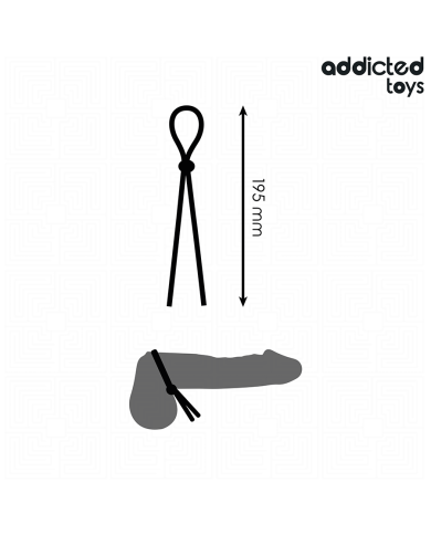 ADDICTED TOYS CUERDA SILICONA PARA EL PENE DE LAZO SIMPLE ADDICTED TOYS CUERDA SILICONA PARA EL PENE DE LAZO SIMPLE