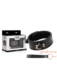 BEGME BLACK EDITION COLLAR CUERO VEGANO CON FORRO DE NEOPRENO