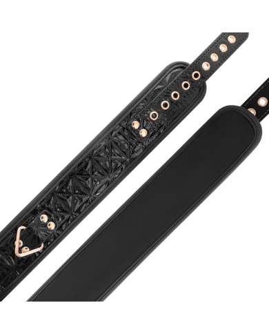 BEGME BLACK EDITION COLLAR CUERO VEGANO CON FORRO DE NEOPRENO
