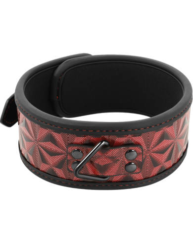 BEGME RED EDITION COLLAR CUERO VEGANO CON FORRO DE NEOPRENO