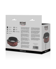 BEGME RED EDITION COLLAR CUERO VEGANO CON FORRO DE NEOPRENO