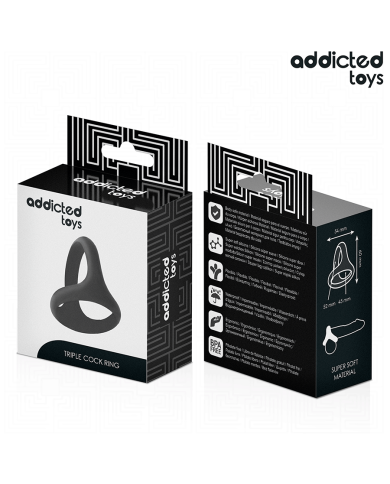 ADDICTED TOYS ANILLO TRIPLE GRUESO PARA EL PENE ADDICTED TOYS ANILLO TRIPLE GRUESO PARA EL PENE