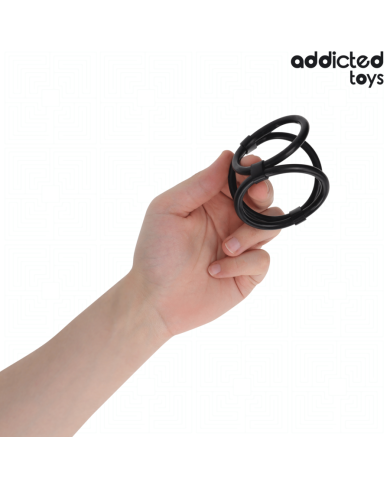 ADDICTED TOYS ANILLO TRIPLE PARA EL PENE ADDICTED TOYS ANILLO TRIPLE PARA EL PENE