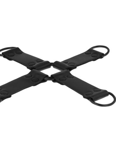 INTENSE FETISH ENGANCHE MULTIPLE PARA MANOS Y PIES DE CUERO VEGANO