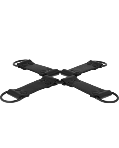 INTENSE FETISH ENGANCHE MULTIPLE PARA MANOS Y PIES DE CUERO VEGANO