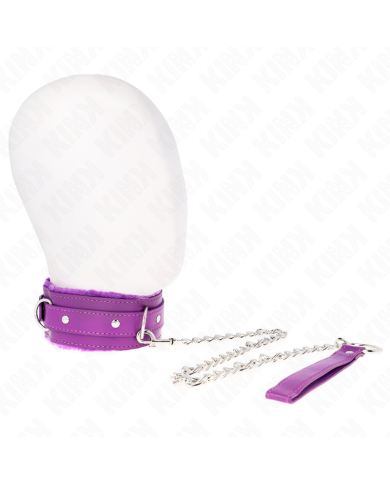 KINK COLLAR CON CORREA 65 CM CON RESTRICCIONES MORADO AJUSTABLE 36 42 CM X 55 CM