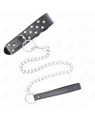 KINK COLLAR CON CORREA 65 CM REMACHE ANILLA NEGRO AJUSTABLE 36 50 CM X 38 CM