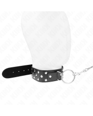 KINK COLLAR CON CORREA 65 CM REMACHE ANILLA NEGRO AJUSTABLE 36 50 CM X 38 CM