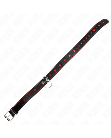KINK COLLAR CON CORREA 65 CM DETALLES CORAZON 525 X 25 CM