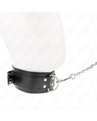 KINK COLLAR CON CORREA 65 CM HEBILLAS PLATEADAS AJUSTABLE 33 46 CM X 55 CM