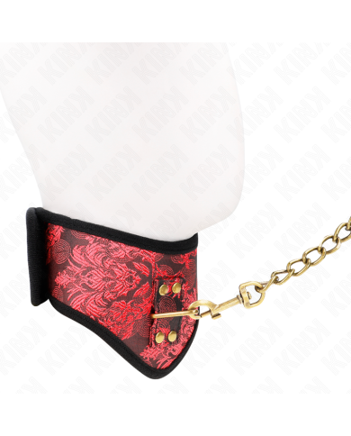 KINK COLLAR CON CORREA DE ENCAJE 75 CM MODELO SCANDAL 44 X 10 CM