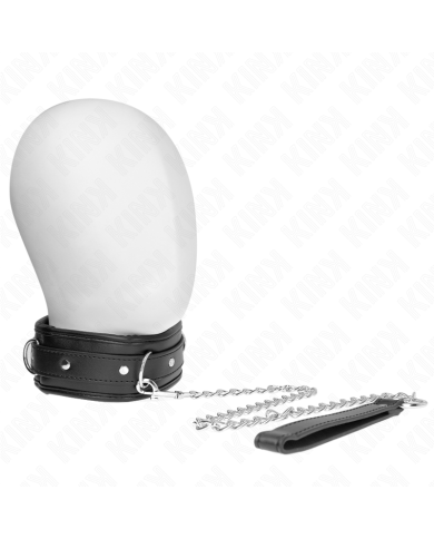 KINK COLLAR CON CORREA ESPONJA IMITACION CUERO MODELO 3 AJUSTABLE 37 54 CM X 3 CM