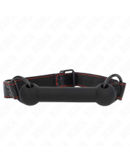 KINK MORDAZA FORMA DE HUESO CON CORREA POLIPIEL NEGRO AJUSTABLE 41 57 CM