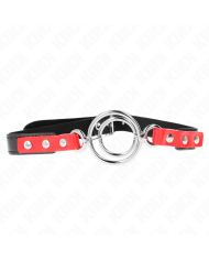 KINK MORDAZA CON MULTIPLES JUNTAS TORICAS 4 48 CM ROJO AJUSTABLE 38 X 56 CM