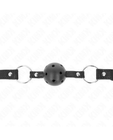 KINK MORDAZA DE BOLA 45 CM NEGRA DURA HUECA MODELO 1 635 X 2 CM