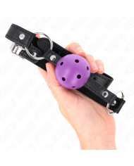 KINK MORDAZA DE BOLA 45 CM MORADO DURA HUECA 635 X 2 CM