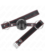 KINK MORDAZA DE BOLA 45 CM NEGRA DURA HUECA MODELO 2 65 x 25 CM