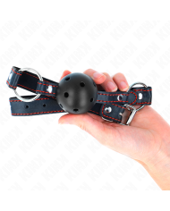 KINK MORDAZA DE BOLA 45 CM NEGRA DURA HUECA MODELO 2 65 x 25 CM