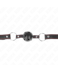 KINK MORDAZA DE BOLA 45 CM NEGRA DURA HUECA MODELO 2 65 x 25 CM