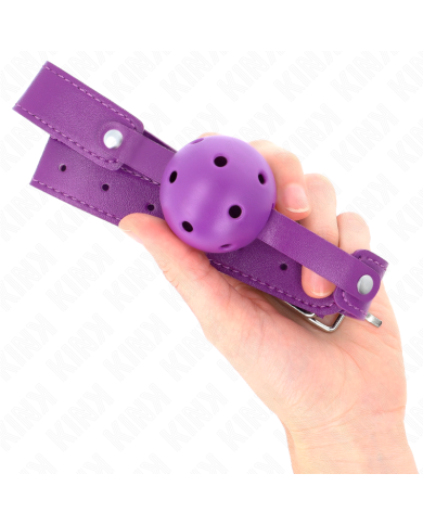 KINK MORDAZA DE BOLA 45 CM TRANSPIRABLE MORADO 65 x 25 CM