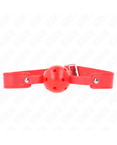 KINK MORDAZA DE BOLA 45 CM TRANSPIRABLE ROJO 65 x 25 CM