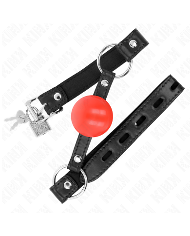 KINK MORDAZA DE BOLA 4 CM TPE ROJO 60 x 2 CM