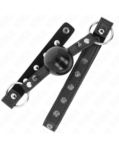 KINK MORDAZA DE BOLA 4 CM CON REMACHE DE PUNTA Y CIERRE A PRESION 65 x 2 CM