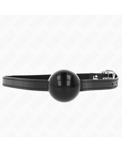 KINK MORDAZA DE BOLA 4 CM SOLIDA SIMPLE NEGRO 65 x 15 CM