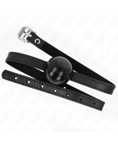 KINK MORDAZA DE BOLA 4 CM SOLIDA SIMPLE NEGRO 65 x 15 CM