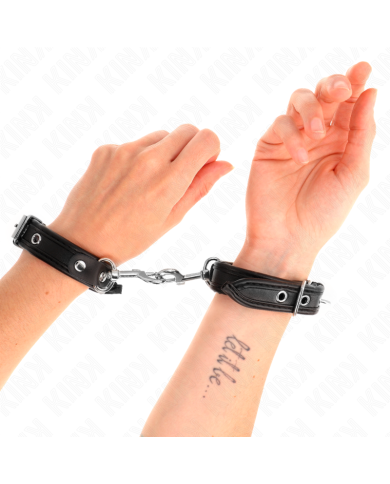 KINK MUNEQUERAS MINI NEGRO CON TACHUELAS AJUSTABLE 16 22 CM X 2 CM