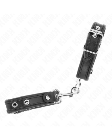 KINK MUNEQUERAS MINI NEGRO CON TACHUELAS AJUSTABLE 16 22 CM X 2 CM