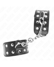 KINK MUNEQUERAS CON DOBLE LINEA DE TACHUELAS AJUSTABLE NEGRO