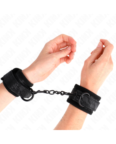 KINK MUNEQUERAS DE ENCAJE Y NEOPRENO AJUSTABLE NEGRO 20 29 CM X 5 CM