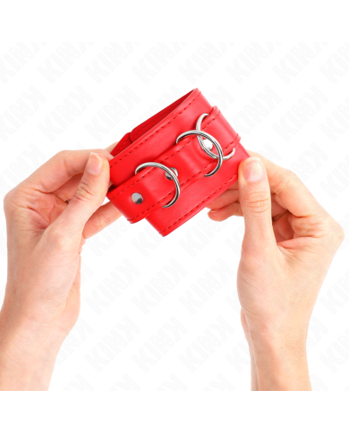 KINK MUNEQUERAS CON 3 ANILLAS EN D AJUSTABLE ROJO 175 25 CM X 6 CM