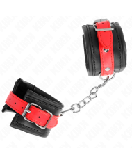 KINK MUNEQUERAS NEGRO CON CORREA ROJO AJUSTABLE 17 28 CM X 6 CM