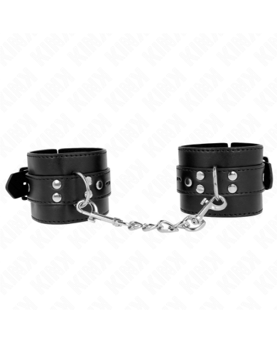 KINK MUNEQUERAS NEGRO CON CORREA NEGRO AJUSTABLE 17 28 CM X 6 CM