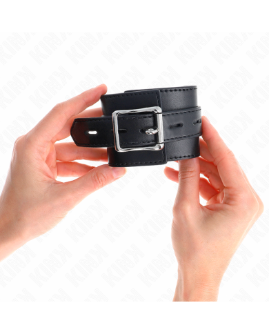 KINK MUNEQUERAS NEGRO CON CORREA NEGRO AJUSTABLE 17 28 CM X 6 CM