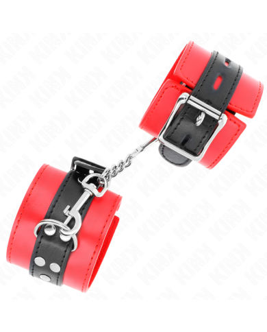 KINK MUNEQUERAS ROJO CON CORREA NEGRO AJUSTABLE 17 28 CM X 6 CM