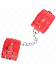 KINK MUNEQUERAS FORRADAS PREMIUM ROJO CON CORREA ROJO AJUSTABLE 17 29 CM X 6 CM
