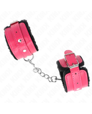 KINK MUNEQUERAS FORRADAS PREMIUM NEGRO CON CORREA FUCSIA AJUSTABLE 17 29 CM X 6 CM