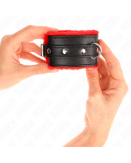 KINK MUNEQUERAS FORRADAS PREMIUM ROJO CON CORREA NEGRO AJUSTABLE 17 29 CM X 6 CM