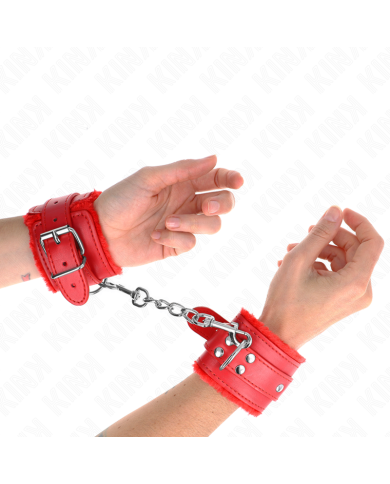 KINK MUNEQUERAS FORRADAS ROJO CON CORREA ROJO AJUSTABLE 20 29 CM X 55 CM
